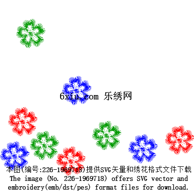 svg矢量绣花图下载