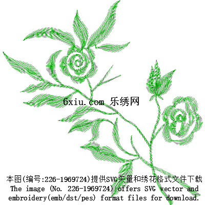 svg矢量绣花图下载