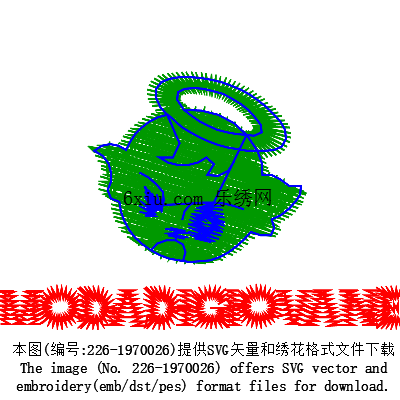 svg矢量绣花图下载