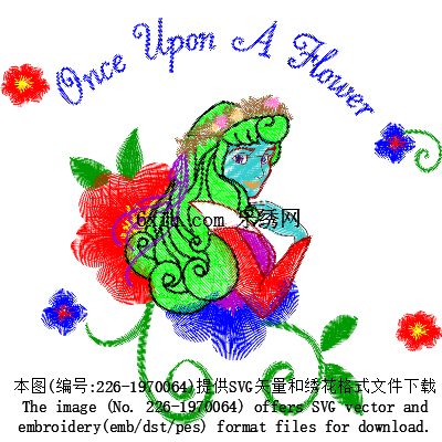 svg矢量绣花图下载