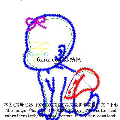 svg矢量绣花图下载