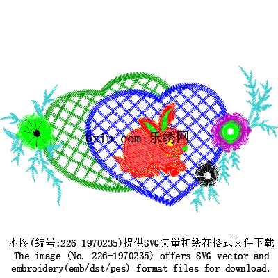 svg矢量绣花图下载
