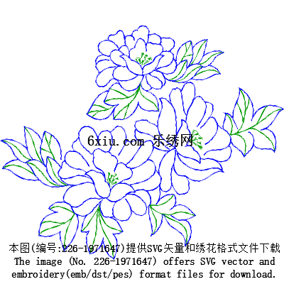 svg矢量绣花图下载