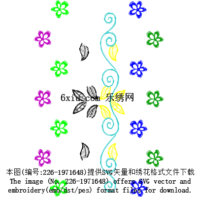 svg矢量绣花图下载