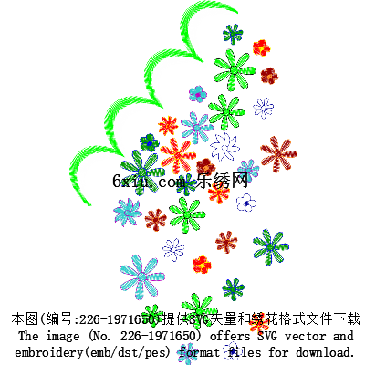 svg矢量绣花图下载