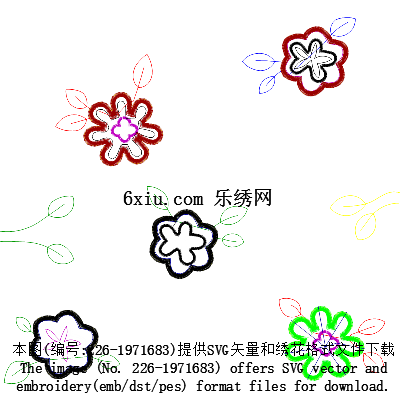 svg矢量绣花图下载