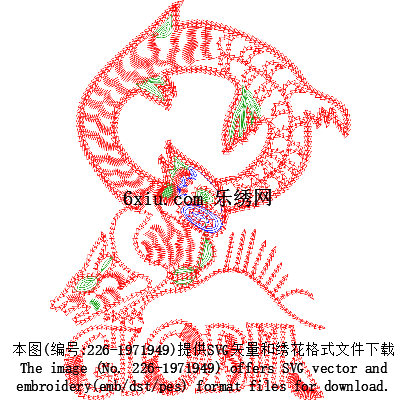 svg矢量绣花图下载