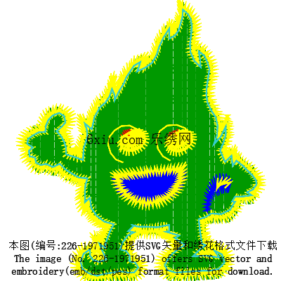 svg矢量绣花图下载