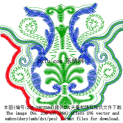 svg矢量绣花图下载