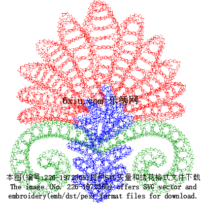 svg矢量绣花图下载