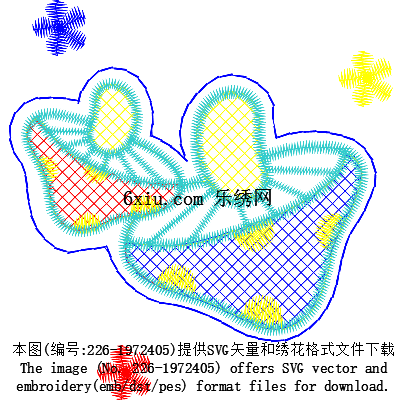 svg矢量绣花图下载