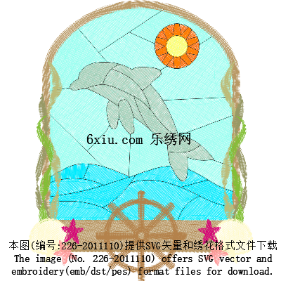 svg矢量绣花图下载