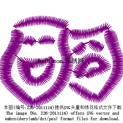 svg矢量绣花图下载