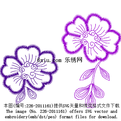 svg矢量绣花图下载