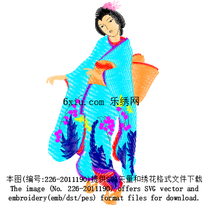 svg矢量绣花图下载