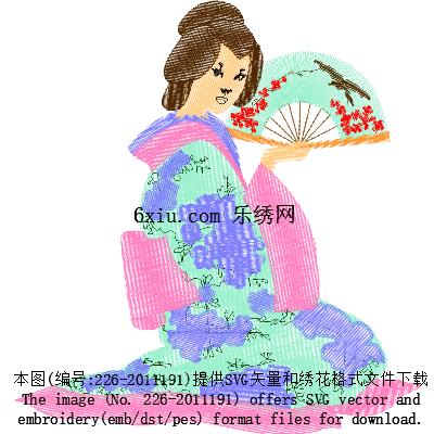 svg矢量绣花图下载
