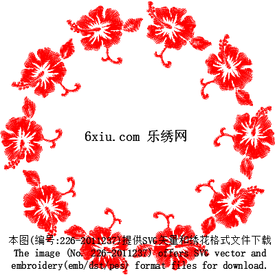 svg矢量绣花图下载