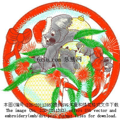 svg矢量绣花图下载