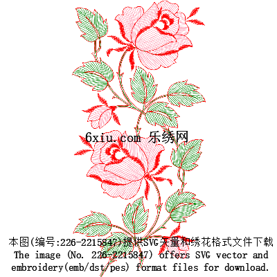 svg矢量绣花图下载