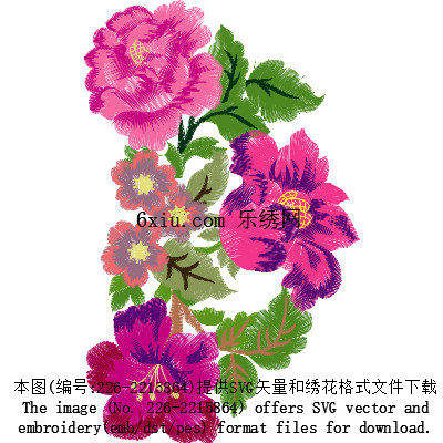 svg矢量绣花图下载