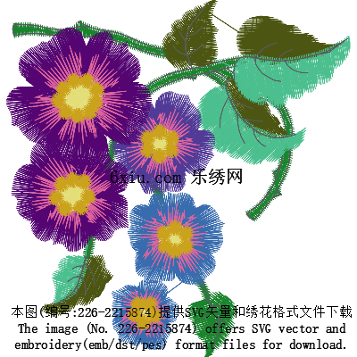 svg矢量绣花图下载