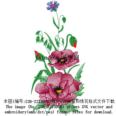 svg矢量绣花图下载