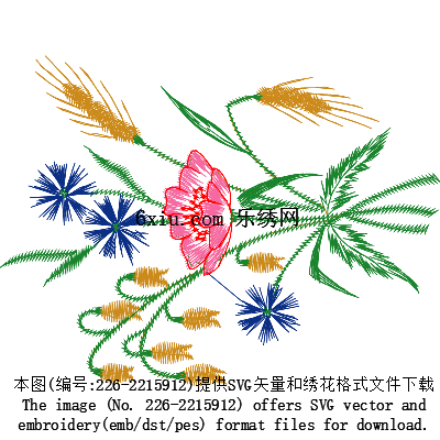 svg矢量绣花图下载