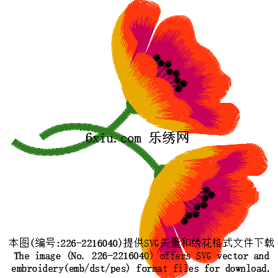 svg矢量绣花图下载
