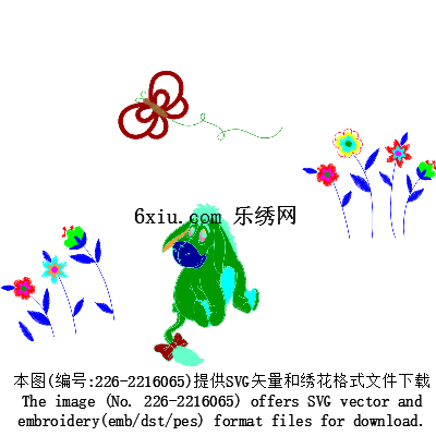svg矢量绣花图下载