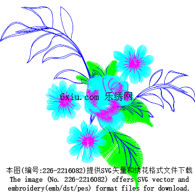 svg矢量绣花图下载