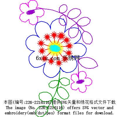 svg矢量绣花图下载