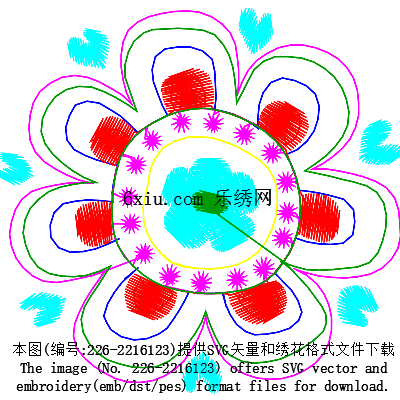 svg矢量绣花图下载