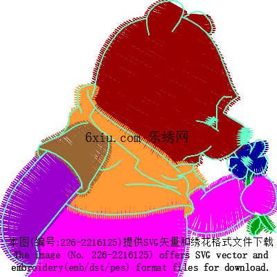 svg矢量绣花图下载