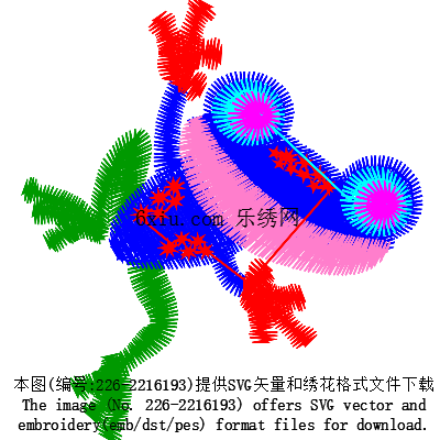 svg矢量绣花图下载
