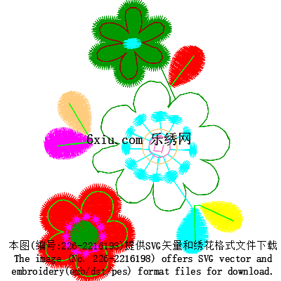 svg矢量绣花图下载