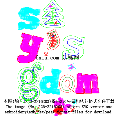 svg矢量绣花图下载