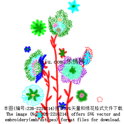 svg矢量绣花图下载