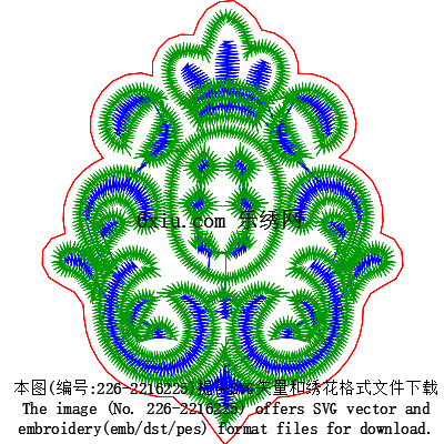 svg矢量绣花图下载