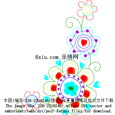 svg矢量绣花图下载