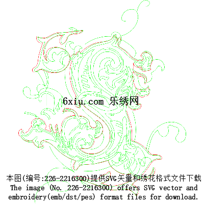 svg矢量绣花图下载