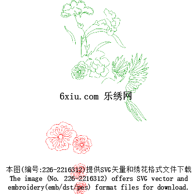 svg矢量绣花图下载