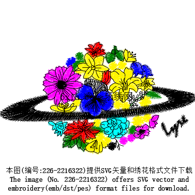 svg矢量绣花图下载