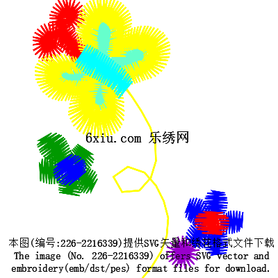 svg矢量绣花图下载