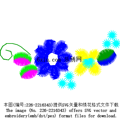 svg矢量绣花图下载