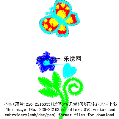 svg矢量绣花图下载