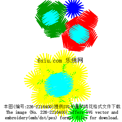 svg矢量绣花图下载