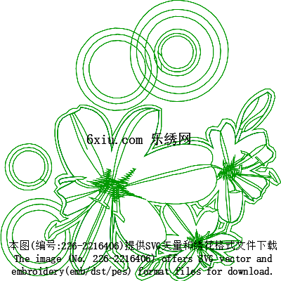svg矢量绣花图下载