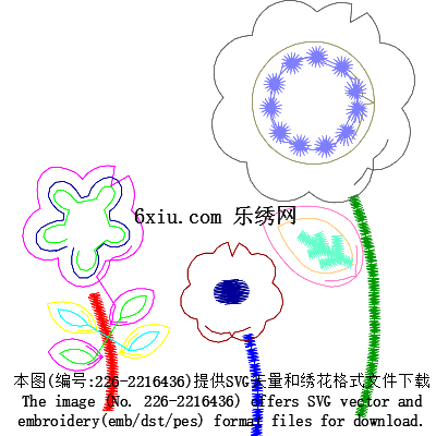 svg矢量绣花图下载