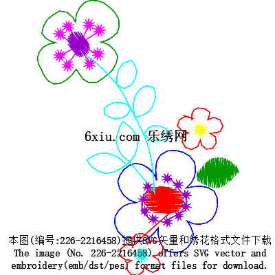 svg矢量绣花图下载