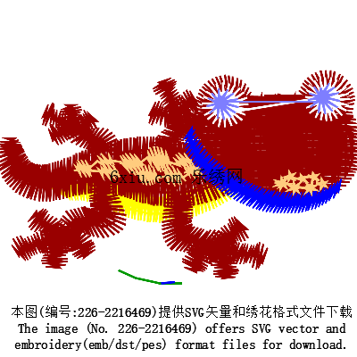 svg矢量绣花图下载